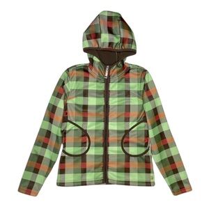 BURTON Plaid Insulated Snowboard Jacket Hooded XS